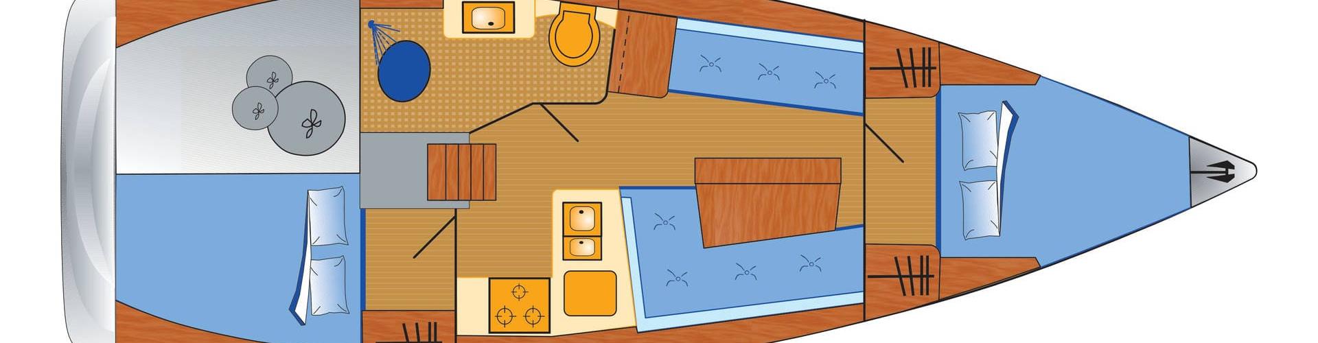 barca a vela Hanse 348