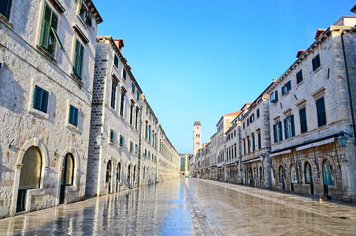 Dubrovnik, Stradun, Croazia